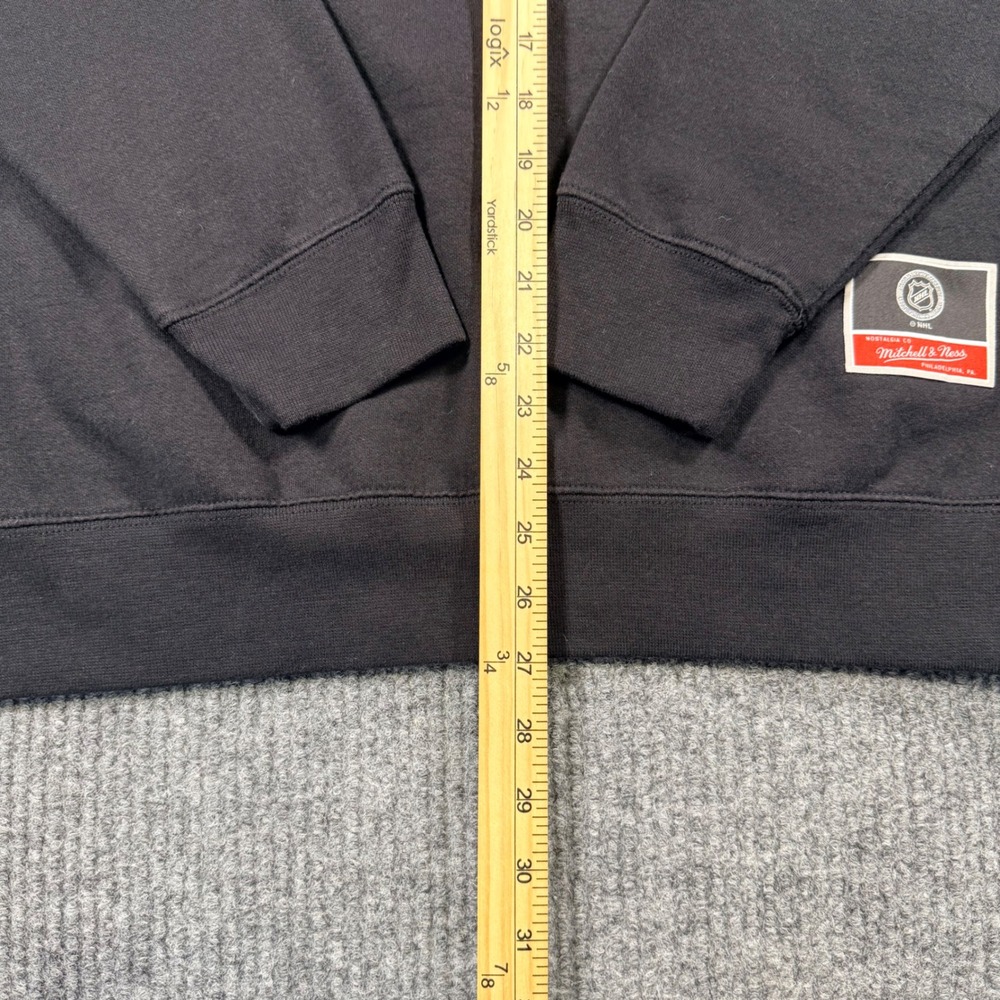 Mitchell & Ness Boston Bruins NHL Crewneck Sweatshirt Black Mens Large - Picture 8 of 8
